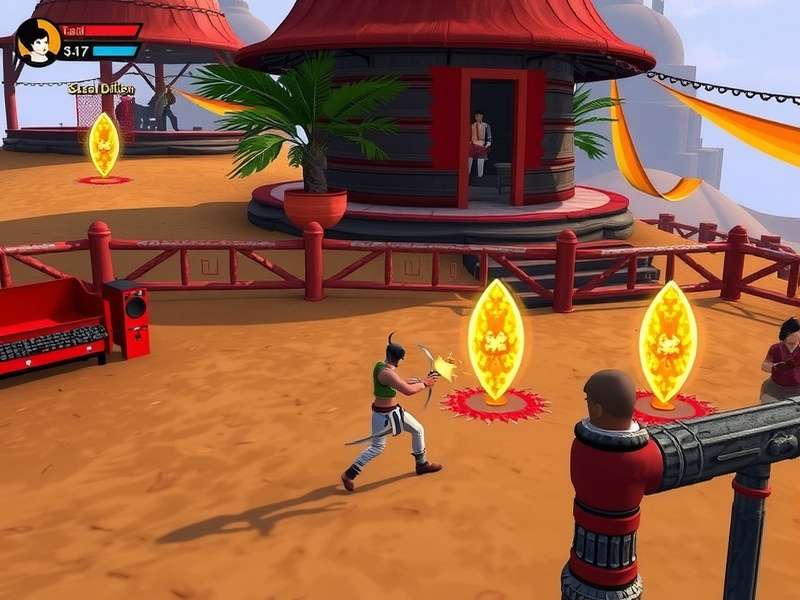 Lassi Supreme Saga gameplay screenshot showing character in Indian-inspired environment